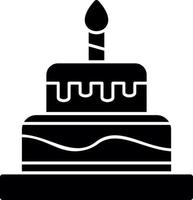 conception d'icône de vecteur de gâteau d'anniversaire