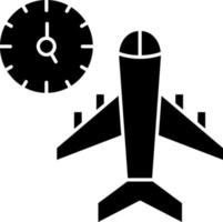 conception d'icônes vectorielles horaires de vol vecteur