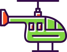 conception d'icône de vecteur d'hélicoptère