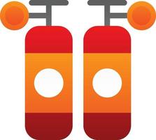 conception d'icône vectorielle de réservoirs d'oxygène vecteur