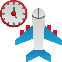 conception d'icônes vectorielles horaires de vol vecteur