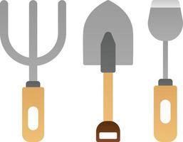 conception d'icônes vectorielles d'outils de jardinage vecteur