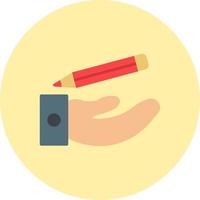 icône de vecteur de crayon à main
