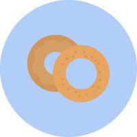 icône de vecteur de bagel
