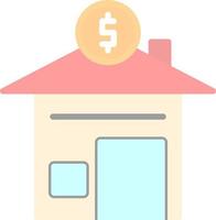 conception d'icône de vecteur de prêt hypothécaire