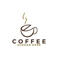 café logo icône vecteur isolé