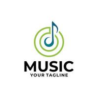 musique logo icône vecteur isolé