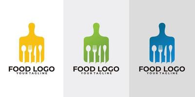 vecteur d'icône de logo alimentaire isolé