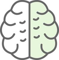 conception d'icône de vecteur de cerveau