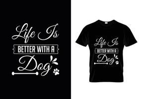 conception de t-shirt pour chien. conception de patte pour les amoureux des chiens. dire - mon chien pense que je suis génial. vecteur