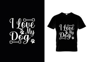 conception de t-shirt pour chien. conception de patte pour les amoureux des chiens. dire - mon chien pense que je suis génial. vecteur