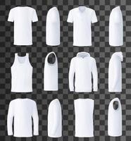 modèle et maquette de vêtements pour hommes vecteur