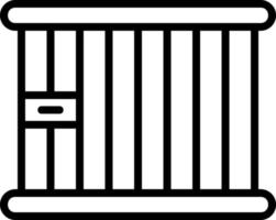 conception d'icône de vecteur de prison