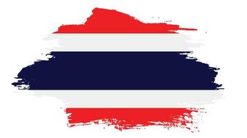 drapeau grunge vintage thaïlande vecteur