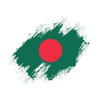 nouveau bangladesh main peinture grunge drapeau vecteur