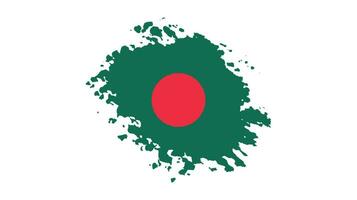 coup de pinceau vecteur drapeau bangladesh