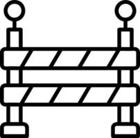 conception d'icône de vecteur de barrière