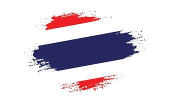 abstrait coloré thaïlande grunge texture drapeau vecteur