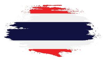 splash thaïlande grunge drapeau vecteur