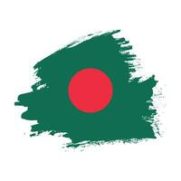 nouveau vecteur de drapeau du bangladesh texture grunge