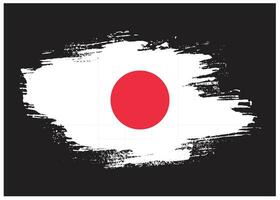 nouveau vecteur de drapeau japon texture colorée