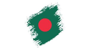 coup de pinceau graphique drapeau bangladesh vecteur