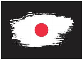 coup de pinceau forme japon drapeau vecteur