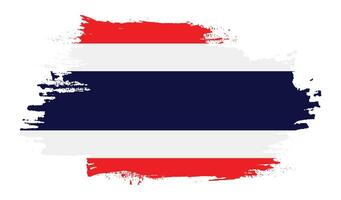 drapeau grunge thaïlande fané vecteur