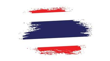 fané grunge texture thaïlande abstrait drapeau vecteur