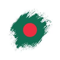 vecteur de drapeau bangladais en détresse délavé