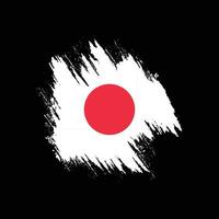 vecteur de drapeau de texture grunge japon créatif