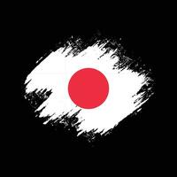 nouveau vecteur de drapeau abstrait japon peinture à la main