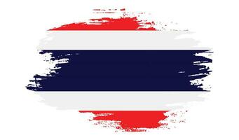 drapeau grunge professionnel thaïlande vecteur