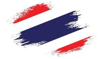 vecteur de drapeau grunge thaïlande