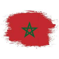 vecteur de drapeau abstrait nouveau maroc