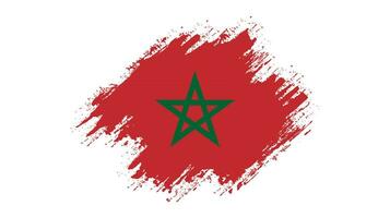 nouveau drapeau maroc abstrait coloré vecteur