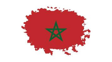 pinceau cadre maroc drapeau vecteur