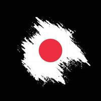 vecteur de drapeau grunge japon