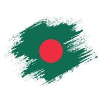 conception de drapeau bangladesh effet grunge vecteur