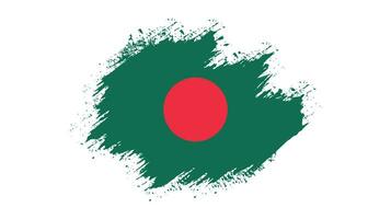 vecteur de drapeau bangladesh coup de pinceau gratuit