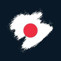 peinture coup de pinceau japon drapeau vecteur à télécharger gratuitement