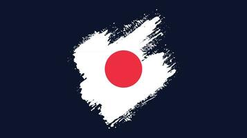 vecteur de drapeau japon coup de pinceau gratuit