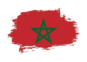 graphique maroc grunge drapeau vecteur