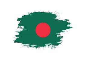 vecteur de drapeau bangladais en détresse délavé