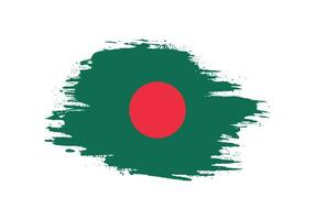 bangladesh peinture coup de pinceau modèle drapeau vecteur