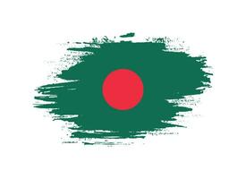 vecteur de drapeau de texture professionnelle bangladesh