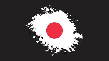 conception de vecteur de drapeau de texture japon