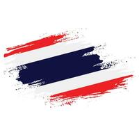 cadre de vecteur de brosse gratuit drapeau de la thaïlande