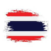 coup de pinceau thaïlande drapeau vecteur