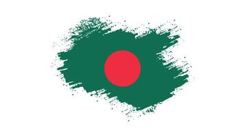 brosse cadre drapeau bangladesh vecteur